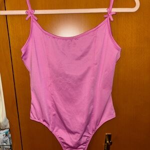 Pink Spaghetti Strap Bodysuit
